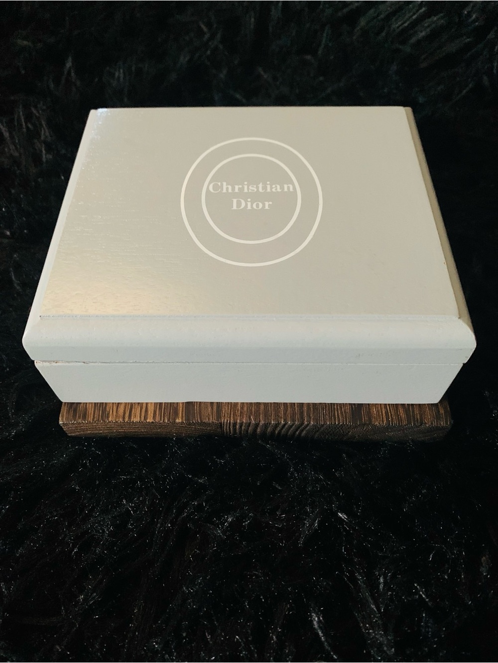 Christian Dior Vintage Wooden Jewelry Box Like New